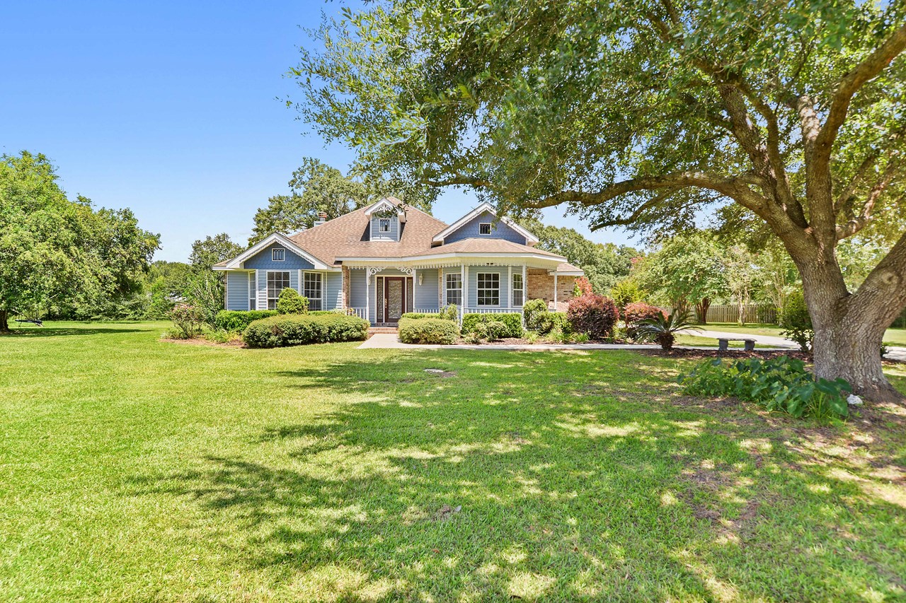 front of property