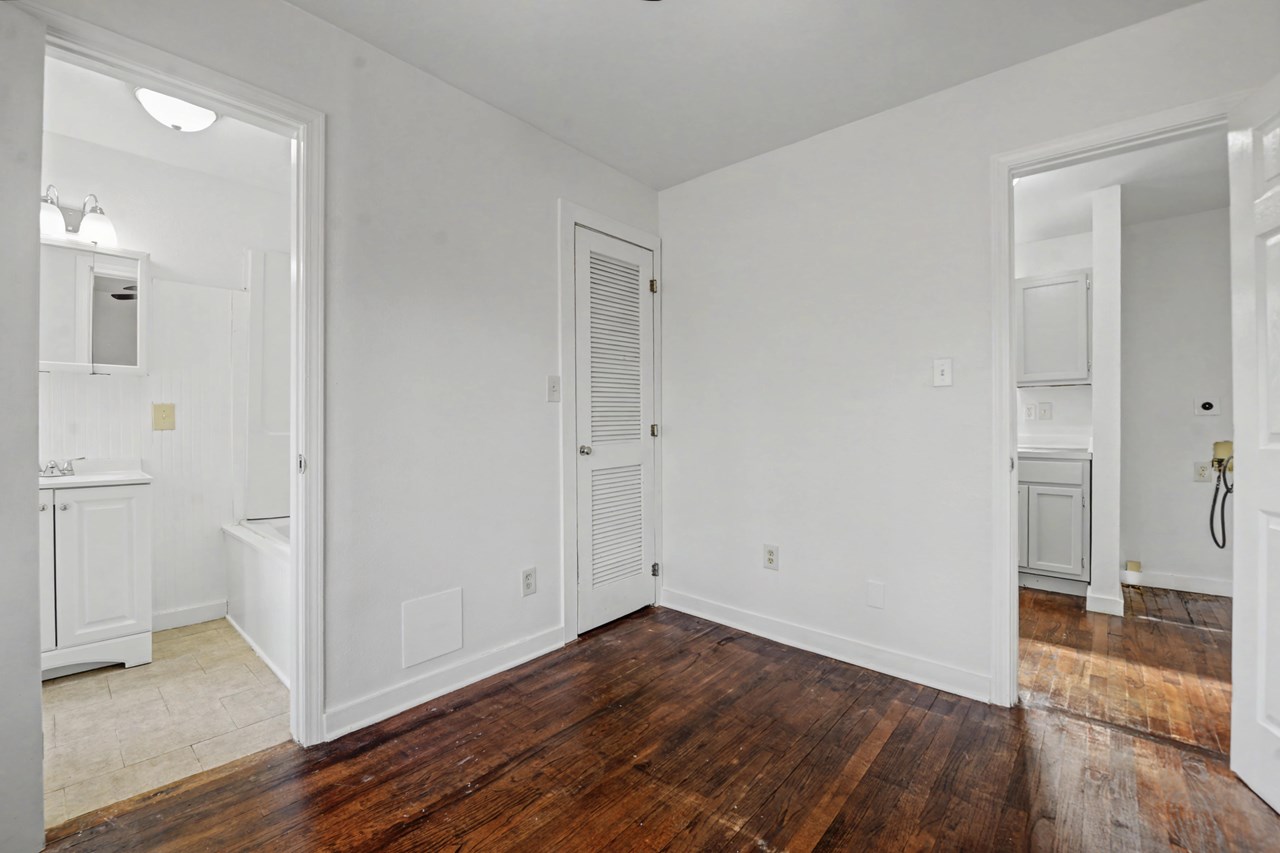 primary bedroom with bath